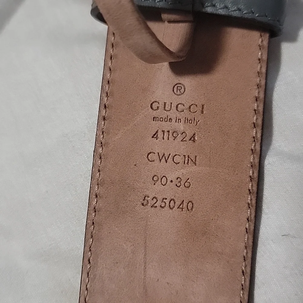 Gucci  Interlocking Leather Belt Size36 - Picture 3 of 9